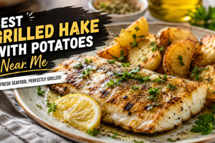 best grilled hake with potatoes near me