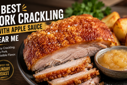 best pork crackling with apple sauce near me