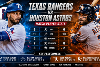 texas rangers vs houston astros match player stats​