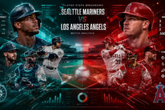 seattle mariners vs los angeles angels match player stats