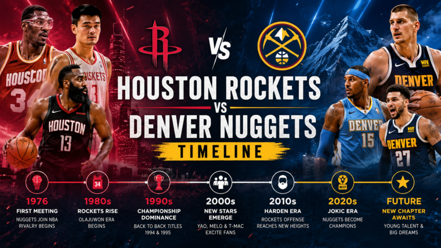 houston rockets vs denver nuggets timeline