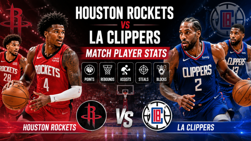 houston rockets vs la clippers match player stats​