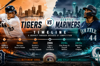 detroit tigers vs seattle mariners timeline​
