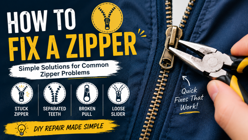 how to fix a zipper how to fix a zipper
