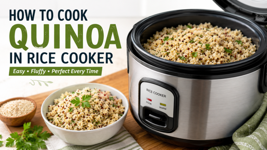 how to cook quinoa in rice cooker # **How to Cook Quinoa in Rice Cooker: The Easiest Way to Get Perfect Quinoa Every Time** Quinoa has become one of the most popular healthy grains because it is nutritious, versatile, and easy to prepare. If you've ever wondered **how to cook quinoa in rice cooker**, you'll be happy to know that the process is incredibly simple. A rice cooker takes the guesswork out of cooking and helps you achieve fluffy, perfectly cooked quinoa with very little effort. Whether you're meal prepping for the week, making a healthy side dish, or creating the base for a salad bowl, learning **how to cook quinoa in rice cooker** can save you time and make cooking much easier. ## Why Use a Rice Cooker for Quinoa? Many people cook quinoa on the stovetop, but a rice cooker offers several advantages. * **Hands-free cooking** * **Consistent results** * **Less chance of burning** * **Easy cleanup** * **Perfect for meal prep** A rice cooker works by automatically controlling temperature and cooking time, which means you don't have to watch the pot constantly. As many home cooks say, "The best kitchen tool is the one that lets you do something else while dinner cooks itself." ## What Is Quinoa? Quinoa is technically a seed, but it's commonly prepared and eaten like a grain. It comes in several varieties, including: * White quinoa * Red quinoa * Black quinoa * Tri-color quinoa blends It has a mild, slightly nutty flavor and a fluffy texture when cooked properly. One reason people love quinoa is that it's naturally gluten-free and contains all nine essential amino acids, making it a complete protein source. ## Ingredients You Need To learn **how to cook quinoa in rice cooker**, you'll only need a few simple ingredients. ### Basic Recipe * 1 cup quinoa * 2 cups water or broth * Pinch of salt (optional) Using vegetable or chicken broth instead of water can add extra flavor without much additional effort. ## Step 1: Rinse the Quinoa Before cooking, rinse the quinoa thoroughly under cold running water. Quinoa has a natural coating called saponin, which can create a bitter taste if not removed. A fine-mesh strainer works best for this step. Even if the package says pre-rinsed, a quick rinse can still improve the final flavor. ## Step 2: Add Ingredients to the Rice Cooker Place the rinsed quinoa into the rice cooker bowl. Add: * 2 cups water or broth * Optional salt * Optional seasonings Stir everything gently so the liquid is evenly distributed. This simple setup is the foundation of **how to cook quinoa in rice cooker** successfully. ## Step 3: Start the Rice Cooker Close the lid and select the regular rice setting. Most rice cookers do not have a specific quinoa setting, but the standard white rice setting works perfectly. Once started, the rice cooker will handle the cooking process automatically. ## Step 4: Let It Rest After the rice cooker switches to the "Warm" setting, allow the quinoa to sit for about 5 to 10 minutes. This resting period helps absorb any remaining moisture and improves the texture. Skipping this step can leave quinoa slightly wet or sticky. ## Step 5: Fluff and Serve Use a fork to fluff the quinoa gently. Fluffing separates the grains and creates the light, airy texture quinoa is known for. At this point, your quinoa is ready to eat or use in recipes. Congratulations—you now know exactly **how to cook quinoa in rice cooker** with minimal effort. ## Perfect Quinoa Water Ratio One of the most common questions about **how to cook quinoa in rice cooker** is the water ratio. For most rice cookers, the ideal ratio is: * **1 cup quinoa** * **2 cups liquid** Some people prefer a slightly firmer texture and use 1¾ cups liquid instead. Testing both methods can help you find your preferred consistency. ## How Long Does Quinoa Take in a Rice Cooker? Cooking time varies depending on the rice cooker model. Generally, quinoa takes: * 20–30 minutes to cook * 5–10 minutes resting time This means you can usually have perfectly cooked quinoa in under 40 minutes. ## Tips for Better-Tasting Quinoa ### Use Broth Instead of Water Broth adds depth and richness to quinoa without requiring additional ingredients. ### Add Herbs and Spices Try adding: * Garlic powder * Onion powder * Black pepper * Italian seasoning * Paprika These simple additions can transform plain quinoa into a flavorful side dish. ### Mix in Fresh Ingredients After cooking, consider adding: * Chopped parsley * Green onions * Lemon juice * Fresh cilantro These ingredients brighten the flavor and make quinoa more exciting. ## Common Mistakes to Avoid ### Not Rinsing Quinoa Failing to rinse quinoa can leave a bitter aftertaste. ### Using Too Much Water Excess water can make quinoa mushy and less appealing. ### Opening the Lid Too Often Every time the lid is opened, steam escapes and can affect cooking performance. ### Skipping the Resting Time The resting period is important for achieving fluffy grains. When learning **how to cook quinoa in rice cooker**, avoiding these mistakes can dramatically improve your results. ## Meal Prep Benefits Quinoa is one of the best foods for meal prep because it stores well and works in many dishes. You can cook a large batch and use it throughout the week for: * Lunch bowls * Salads * Stir-fries * Soups * Breakfast bowls Many people prepare quinoa on Sunday and enjoy healthy meals for several days afterward. ## Delicious Ways to Use Cooked Quinoa ### Quinoa Salad Mix quinoa with cucumbers, tomatoes, red onions, and a lemon vinaigrette. ### Protein Bowls Pair quinoa with grilled chicken, roasted vegetables, and avocado. ### Breakfast Quinoa Top warm quinoa with berries, nuts, and honey. ### Soup Add-In Use quinoa as a nutritious replacement for rice or pasta in soups. Learning **how to cook quinoa in rice cooker** opens the door to countless meal possibilities. ## Storing Leftover Quinoa Cooked quinoa stores very well. ### Refrigerator Store in an airtight container for up to 5 days. ### Freezer Freeze portions for up to 3 months. This makes quinoa a convenient option for busy schedules and weekly meal planning. ## Can You Cook Other Ingredients With Quinoa? Yes. Many people cook quinoa with additional ingredients to create more flavorful meals. Popular additions include: * Frozen vegetables * Diced carrots * Peas * Corn * Mushrooms You can also add seasonings directly into the cooking liquid. Just be careful not to overload the rice cooker, as this may affect cooking performance. ## Is Rice Cooker Quinoa Better Than Stovetop Quinoa? Both methods work well, but many people prefer the rice cooker method because it requires less attention. With stovetop cooking, you must monitor heat levels and timing. A rice cooker handles those details automatically. As one cooking saying goes, "Consistency is what turns a good recipe into a great habit." That's exactly why so many people prefer using a rice cooker. ## Final Thoughts Learning **how to cook quinoa in rice cooker** is one of the easiest kitchen skills you can master. With just quinoa, water, and a rice cooker, you can create a nutritious, versatile ingredient for countless meals. The process is simple: rinse the quinoa, add the correct amount of liquid, start the rice cooker, let it rest, and fluff before serving. Once you've mastered **how to cook quinoa in rice cooker**, you'll have a reliable, healthy staple ready whenever you need it. Whether you're meal prepping, making a quick lunch, or preparing dinner for the family, rice cooker quinoa delivers consistent and delicious results every time. ## Meta Title **How to Cook Quinoa in Rice Cooker – Foolproof Method for Perfect Fluffy Quinoa** ## Meta Description how to cook quinoa in rice cooker