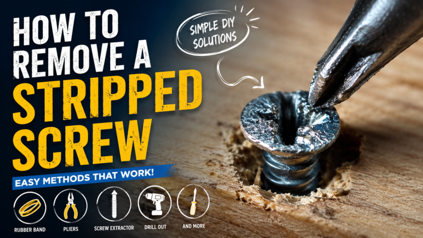 how to remove a stripped screw