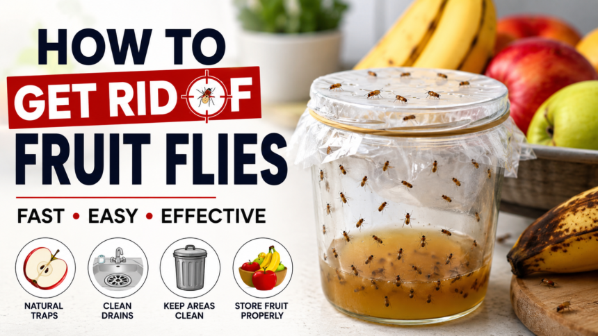 how to get rid of fruit flies​