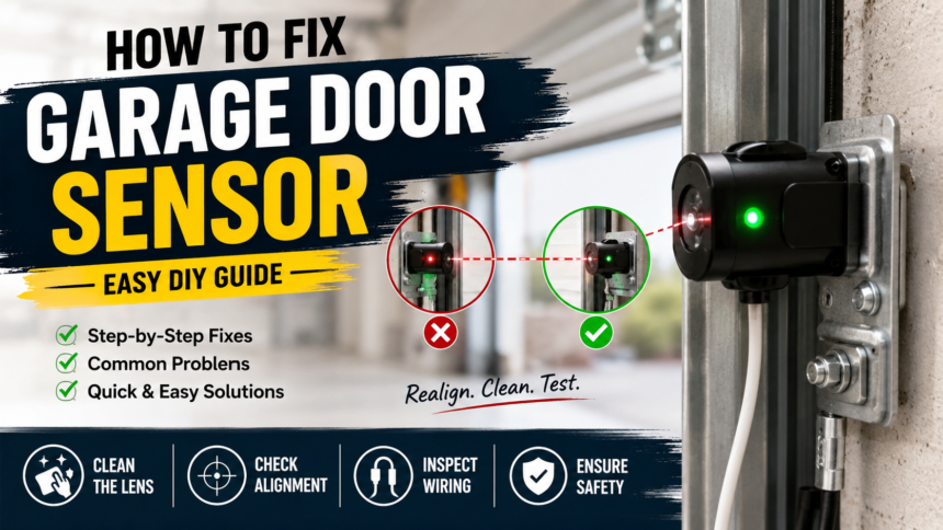 how to fix garage door sensor how to fix garage door sensor