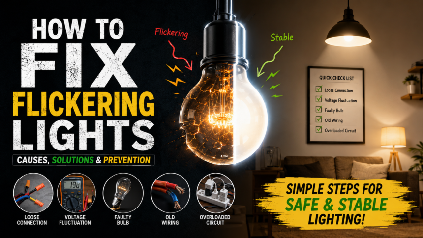 how to fix flickering lights how to fix flickering lights