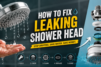 how to fix leaking shower head