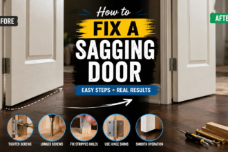 how to fix a sagging door