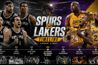 san antonio spurs vs lakers timeline​