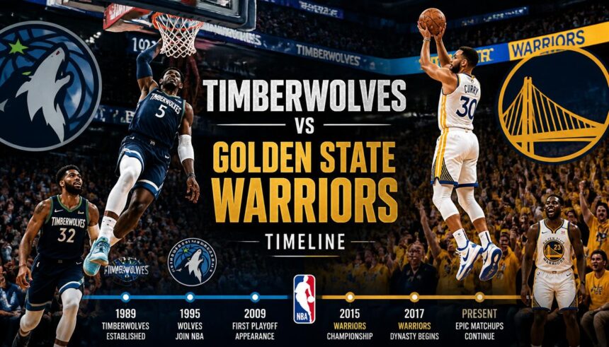 timberwolves vs golden state warriors timeline​