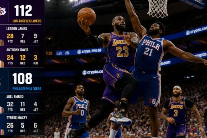 lakers vs 76ers match player stats