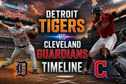 detroit tigers vs cleveland guardians timeline​