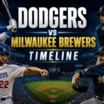 dodgers vs milwaukee brewers timeline