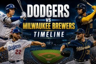 dodgers vs milwaukee brewers timeline