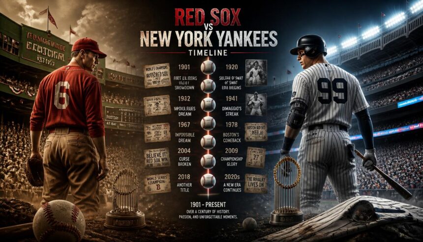 red sox vs new york yankees timeline
