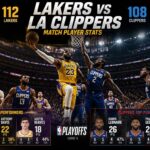lakers vs la clippers match player stats