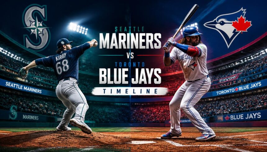 seattle mariners vs toronto blue jays timeline
