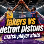 lakers vs detroit pistons match player stats​