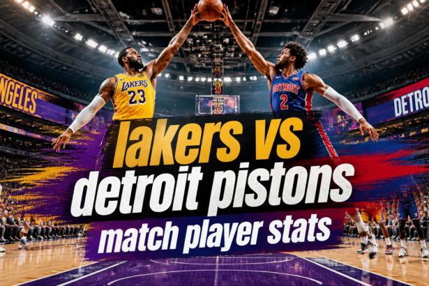 lakers vs detroit pistons match player stats​