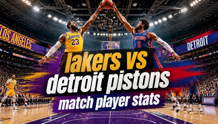 lakers vs detroit pistons match player stats​