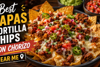best tapas tortilla chips con chorizo near me